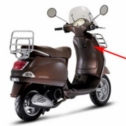 leg shield brown marrone 112/a vespa lx