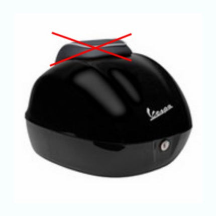 Top box Piaggio original black lucido 94 Sprint 1b0000160090