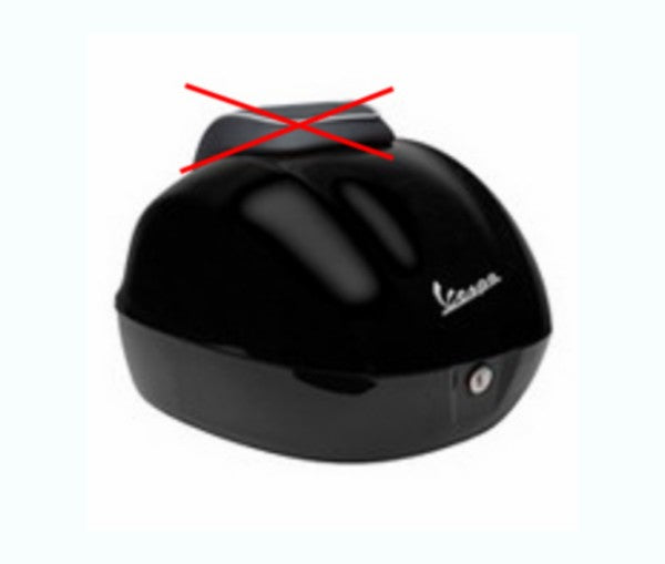 topkoffer Piaggio origineel zwart lucido 94 sprint 1b0000160090
