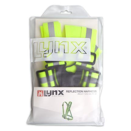 Lynx Reflectie harnas – Volwassen / one size fits all – FK429003.YEL – productafbeelding 3