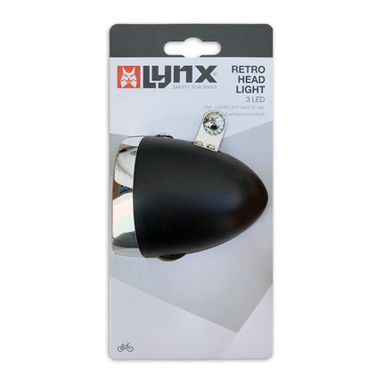 Lynx Koplamp Retro 11 Lux – Incl. 2 x AA batterijen – productafbeelding 2
