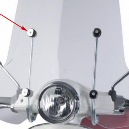 pare-brise Regia ring (fabriqué en UE) Piaggio 32 mm chrome