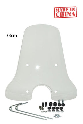 windshield DMP with mounting kit high 73cm clear vespa lx