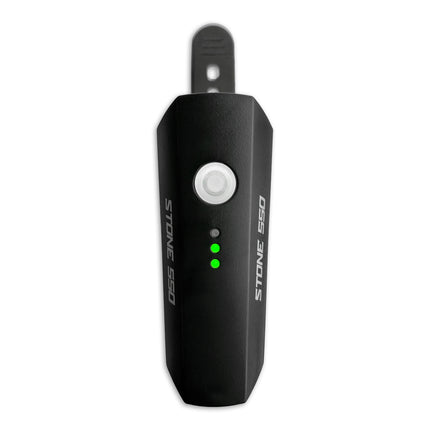 Bovenaanzicht van de Lynx Stone 550 met batterij-indicator