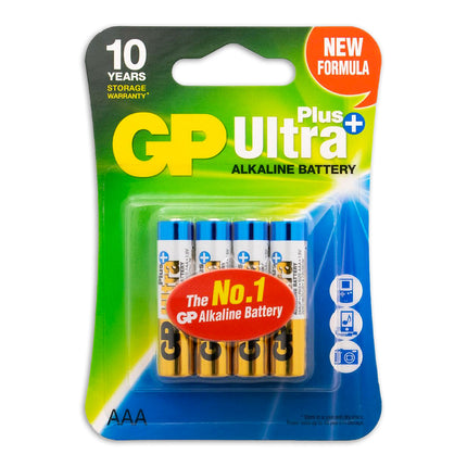 GP Ultra Plus Alkaline AAA-batterijen 4PK