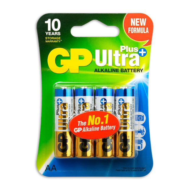 GP Ultra Plus Alkaline AA-batterijen 4PK