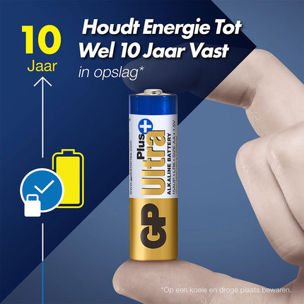 GP Ultra Plus Alkaline AA-batterijen 4PK – productafbeelding 5