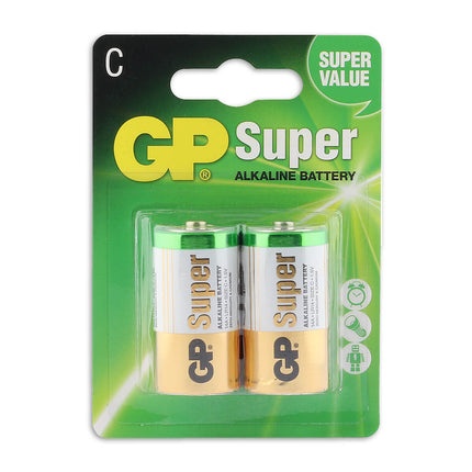 GP Super Alkaline C-batterijen 2PK