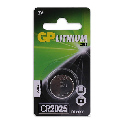 GP CR2025 Lithium-knoopcel 3V 1PK