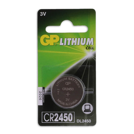GP CR2450 Lithium-knoopcel 3V 1PK