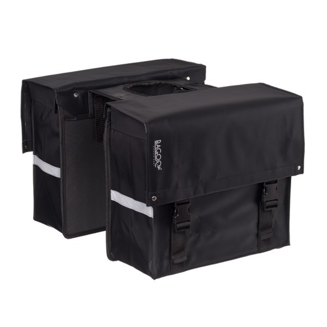 FB0301D Bagoo tas dubbel zwart 34L