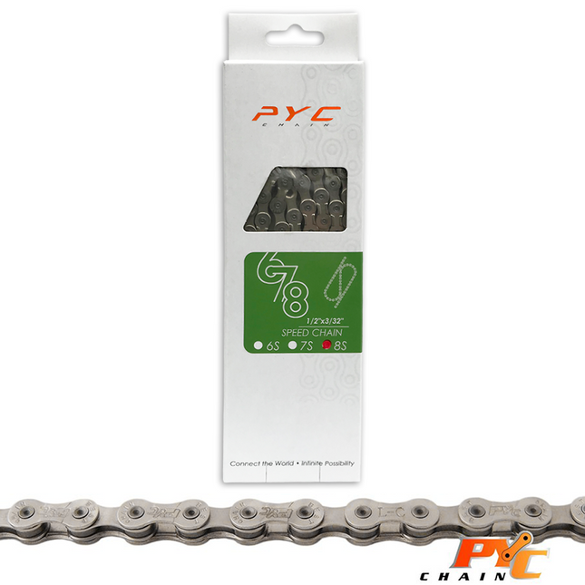 P.Y.C. Fietsketting 8 speed