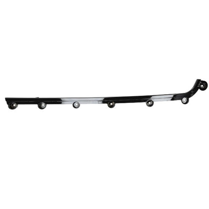 decorative strip Kymco original footboard right black gloss new like 64317-acc1-e10-n1p