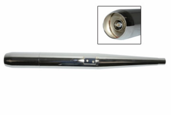 uitlaat model los A-stuk (made in EU) 28mm chroom kreidler
