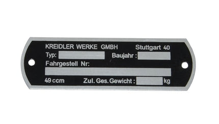 photo numéro de cadre Kreidler