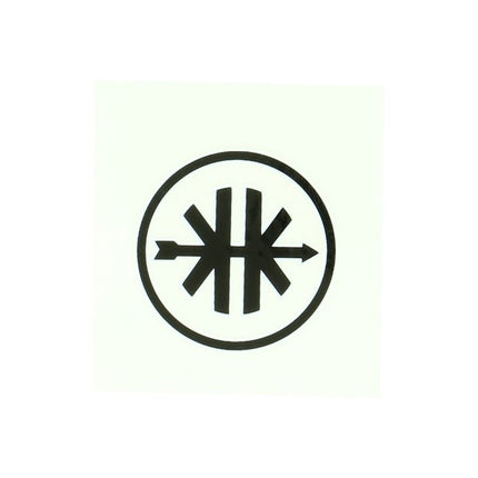 autocollant rond logo noir/blanc Kreidler