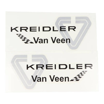 autocollant Kreidler Van Veen noir/gris