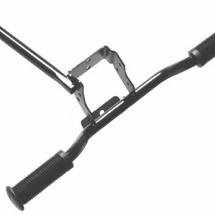 voetsteunbeugel + rubbers (made in EU) zwart kreidler