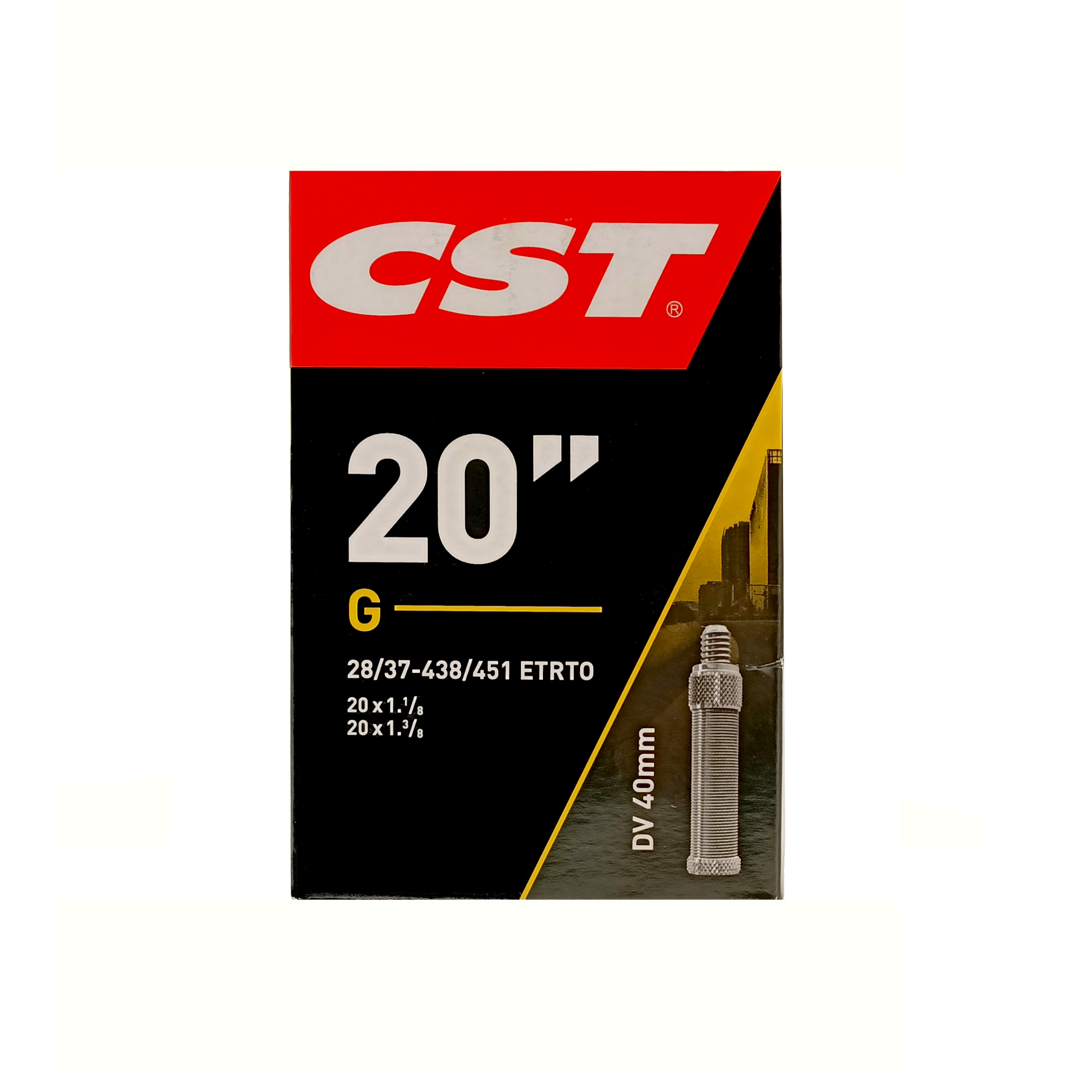 FA0602A CST bib 20x1 3/8 DV 40mm
