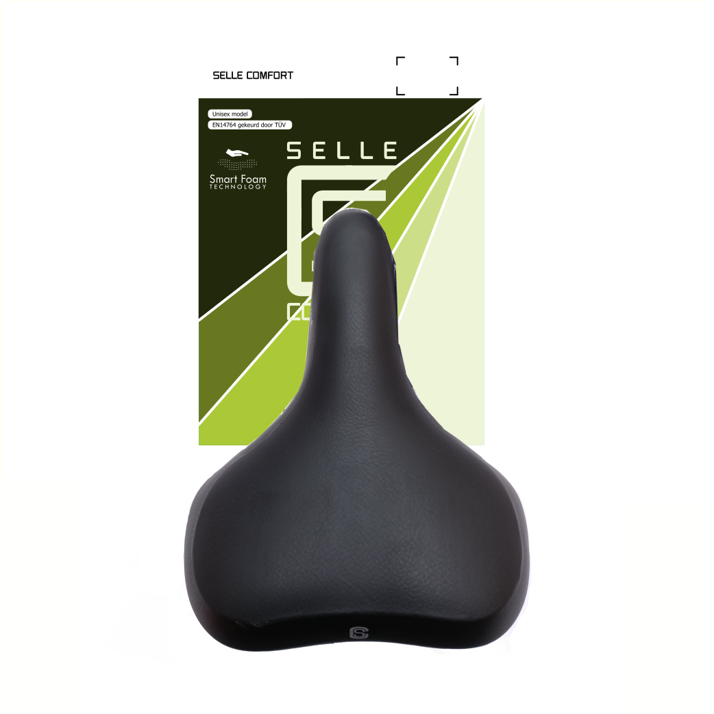FD1501A Selle Comfort Zadel pure zwart