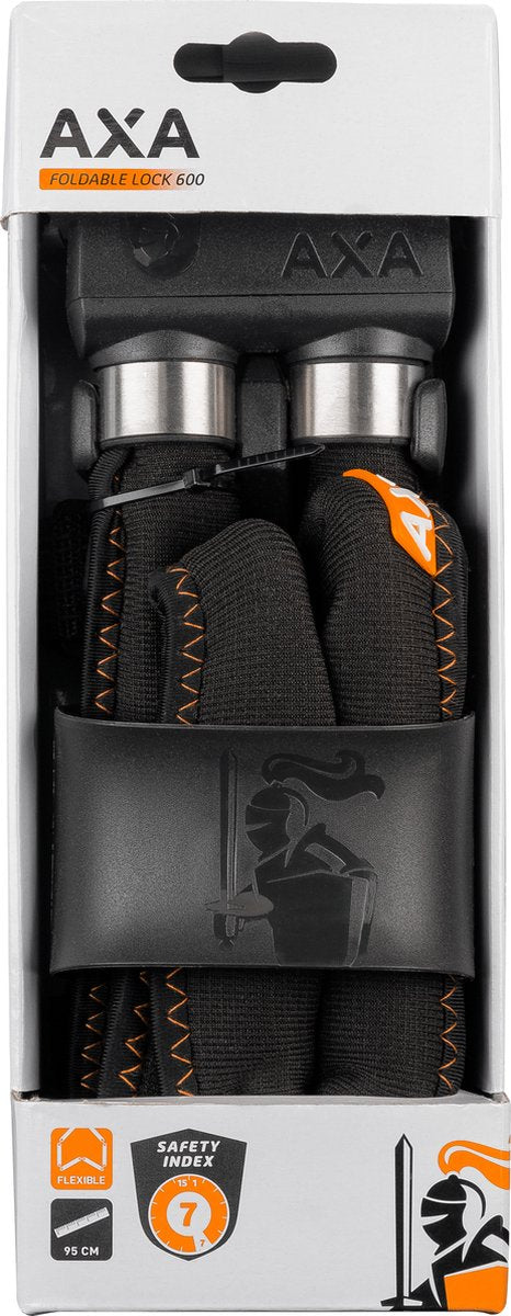 fiets slot - Axa Foldable 600 vouwslot 95x6 Zwart