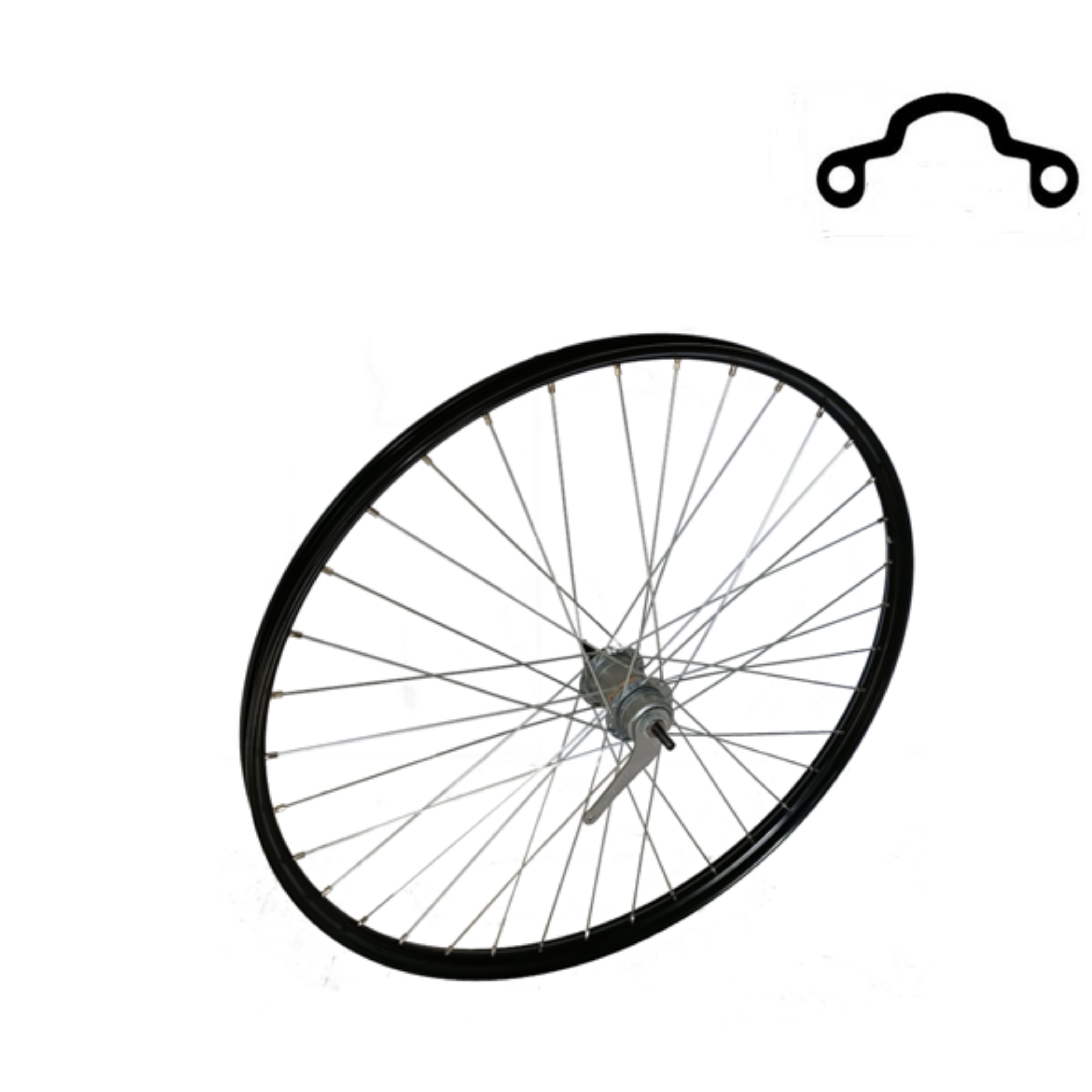 Z Achterwiel 28x1/2 zwart/Shimano R3