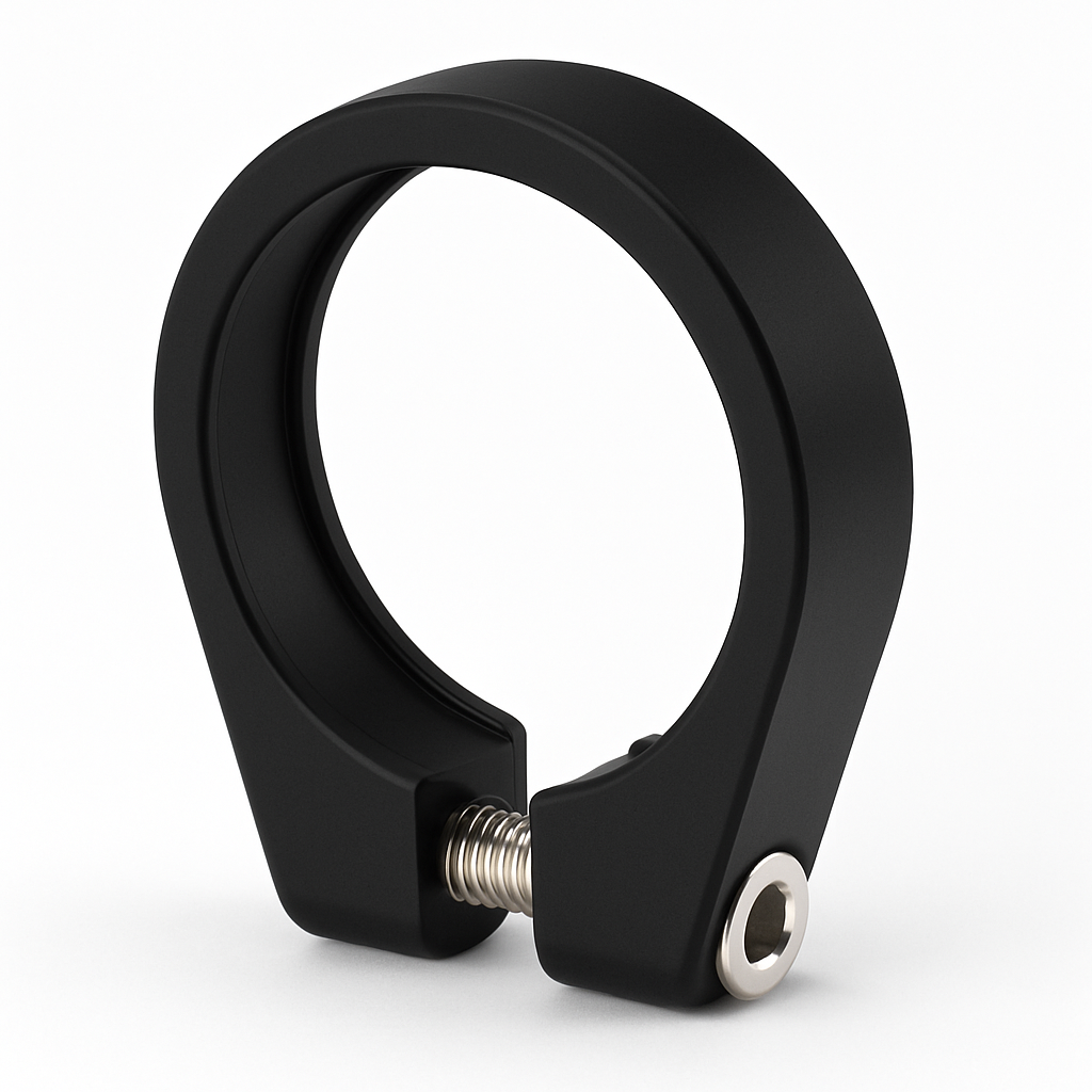 Zadelpenklem ø31,8 mm Edge aluminium met inbusbout - zwart