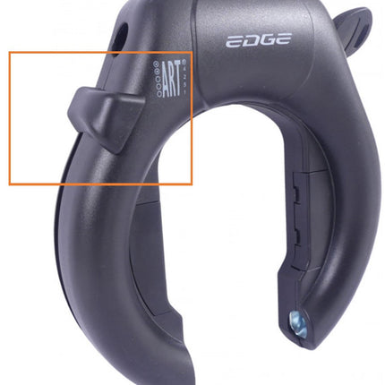 Edge Marmo ring lock knob - black