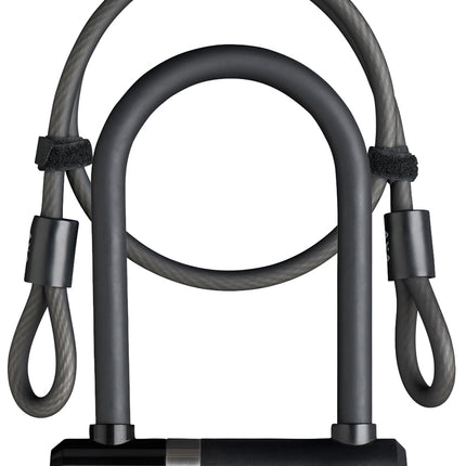 Beugelslot Axa Newton Mini met slotkabel 100/8 - zwart