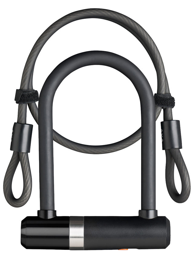 Beugelslot Axa Newton Mini met slotkabel 100/8 - zwart