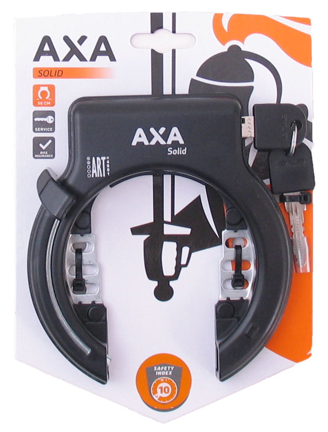 Ringslot Axa Solid - zwart (op kaart)