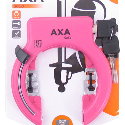 Ringslot Axa Solid - roze (op kaart)