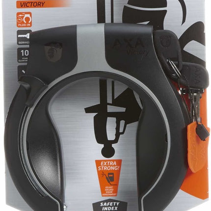 Ringslot Axa Victory Retractable met uitneembare sleutel - grijs/zwart - afbeelding 2