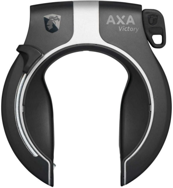 Ringslot Axa Victory Retractable met uitneembare sleutel - grijs/zwart