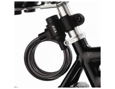 Spiraalkabelslot Axa Rigid 180/8 met framehouder - zwart (op kaart)