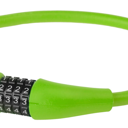 Antivol à câble à combinaison M-Wave Silicon 900 x 12mm - vert