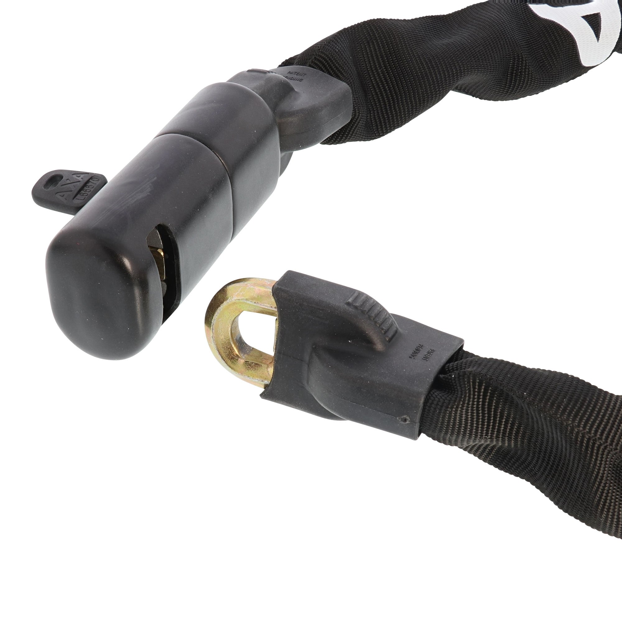 Kettingslot Axa Linq Pro 100/10 met polyester hoes - zwart