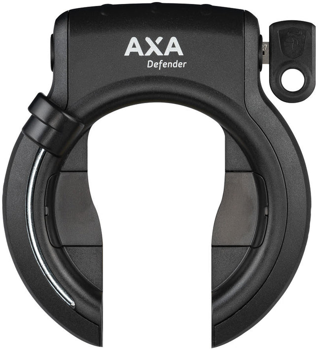 Ringslot Axa Defender Bosch 3 tube cilinder - glanzend zwart (werkplaatsverpakking)