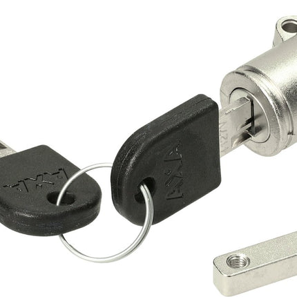 Ringslot Axa Defender Bosch 3 tube cilinder - glanzend zwart (werkplaatsverpakking)