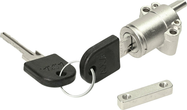 Ringslot Axa Defender Bosch 3 tube cilinder - glanzend zwart (werkplaatsverpakking)