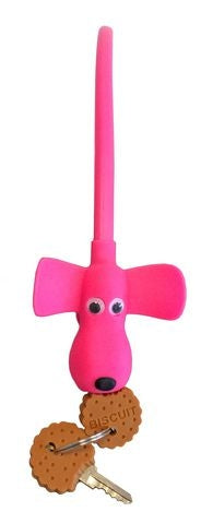 PexKids kabelslot Flappie de waakhond met 2 sleutelkoekjes - ø10 mm x 58 cm - roze