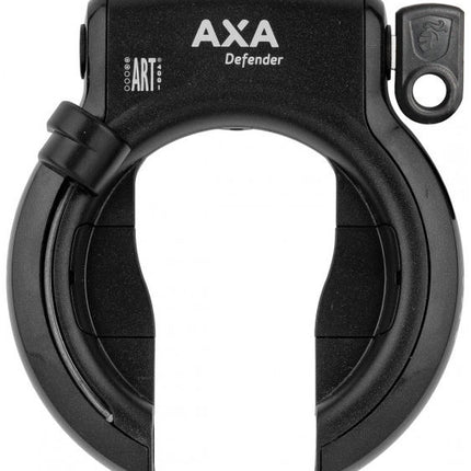 Ringslot Axa Defender met Bafang cilinder - glanzend zwart (werkplaatsverpakking)