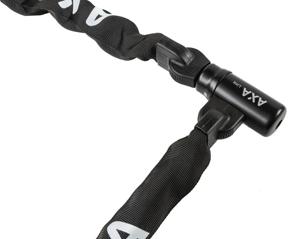 Kettingslot Axa Linq 180/9.5 met polyester hoes - zwart