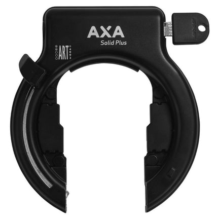 Ringslot Axa Solid Plus Retractable met uitneembare sleutel - zwart