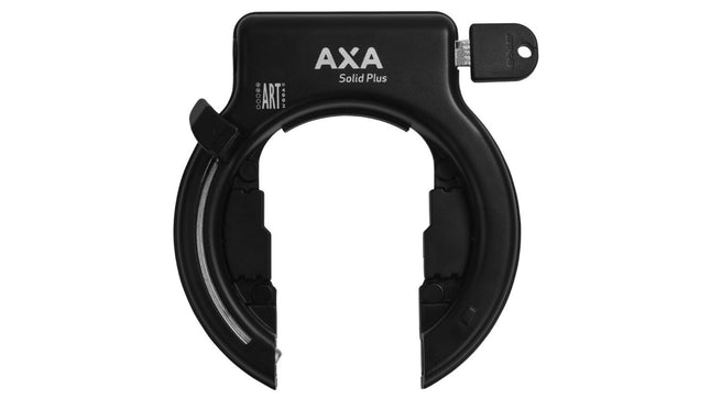 Ringslot Axa Solid Plus Retractable met uitneembare sleutel - zwart