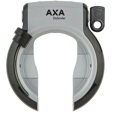 Ringslot Axa Defender Retractable - grijs / mat zwart