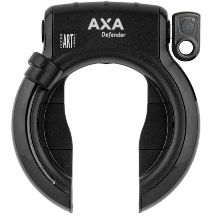 Ringslot Axa Defender met RLC 100 insteekketting en zadeltasje