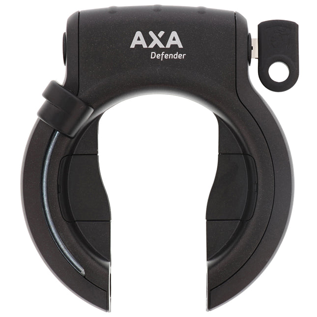 Ringslot Axa Defender Retractable met uitneembare sleutel - glanzend zwart