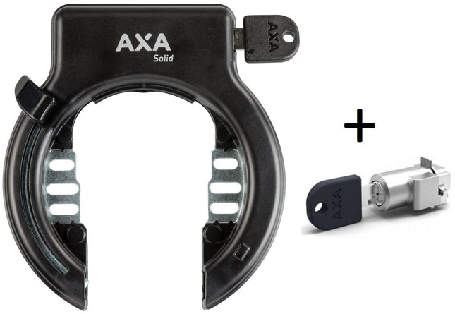 Ringslot Axa Solid Plus + accuslot Shimano Steps 8035 (met uitneembare sleutels)
