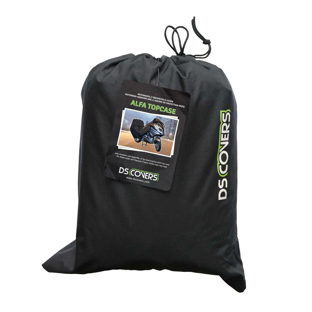 Motorhoes DS Covers ALFA TOPCASE XXL - zwart